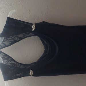 Navy blue gown